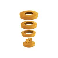 Wirquin - Universal Basin/Sink Plug - Orange - 2 Pack